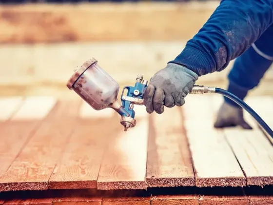 Featured of How to Applying Wood Stain with Sprayer, Airless and HVLP Sprayer