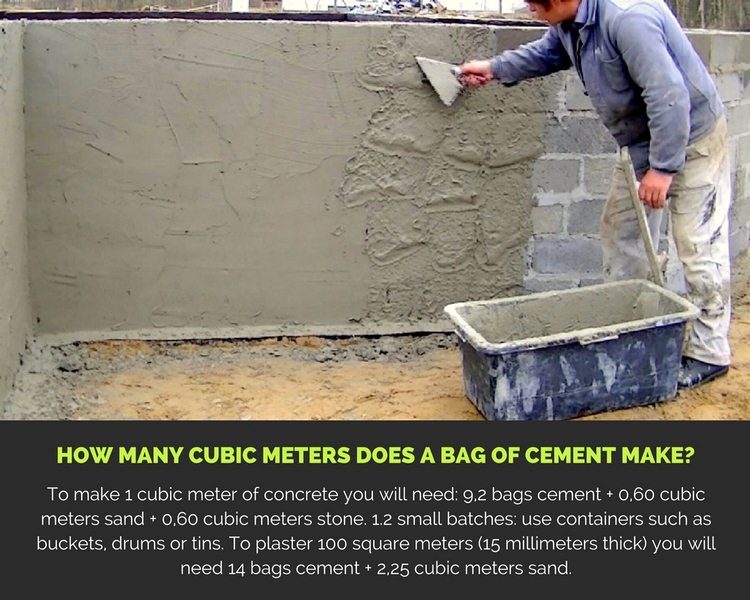 How Many Cubic Meters Does a Bag of Cement Make? image - How Many Cubic Meters Does a Bag of Cement Make?