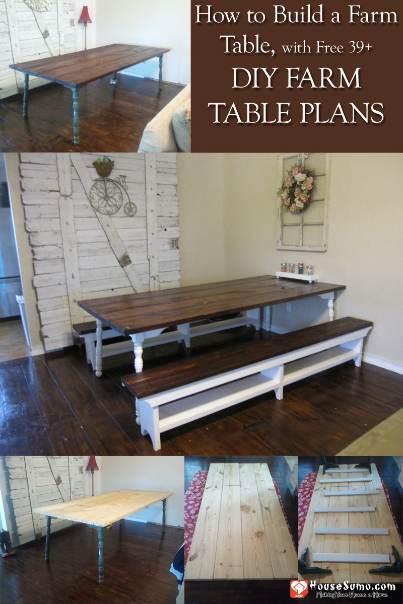 How to Build a Farm Table, with Free 40 DIY Farm Table Plans How to Build a Farm Table, DIY Farm Table Plans to Build Yourself