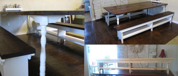How to build a Cottage Farm Bench + 15 Free Farmhouse Bench Plans & Ideas to Build Yourself