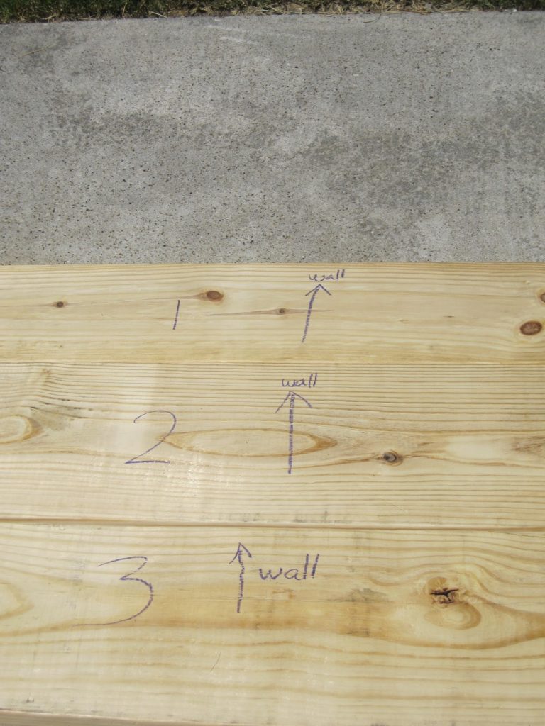 DIY Faux Butcher Block Countertops Tutorial 10 I Arranged My Wood Planks - How to Make Faux Butcher Block Countertops