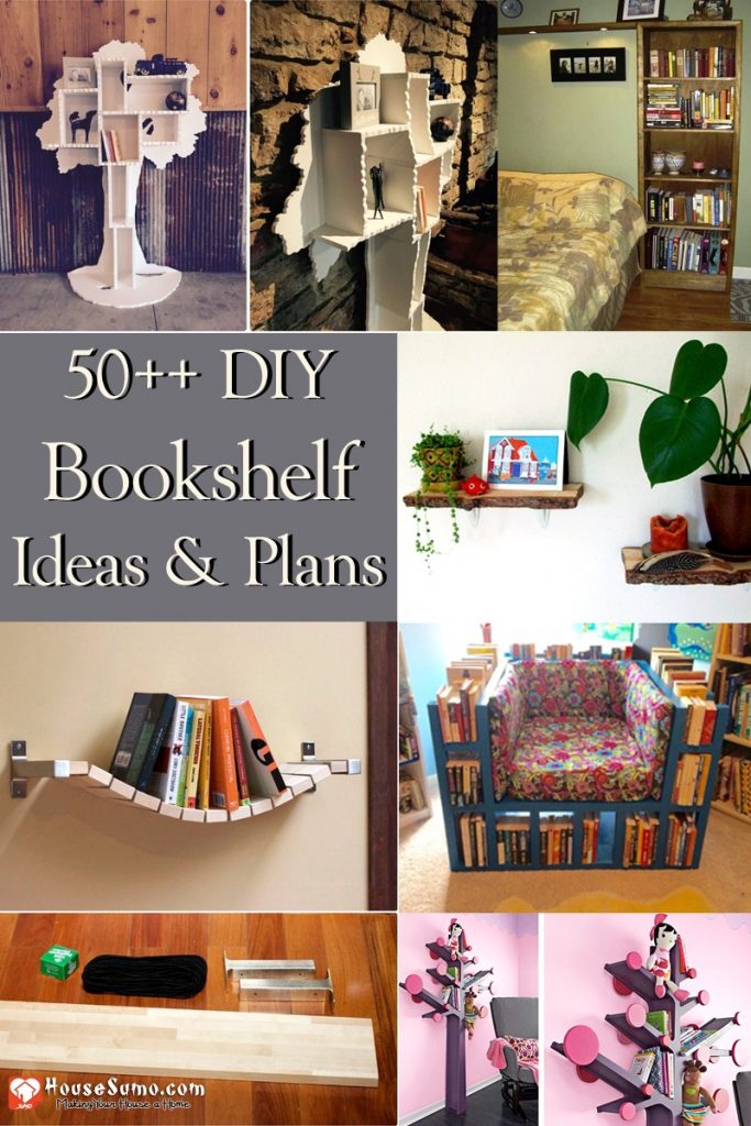 How to Make a Bookshelf, Plus 50+ DIY Bookshelf Ideas & Plans (Free) How to Make a Bookshelf, Plus 50+ DIY Bookshelf Ideas & Plans (Free)