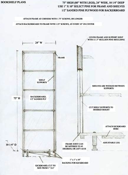 Plans for a Simple Bookshelf Plans for a Simple DIY Bookshelves Ideas