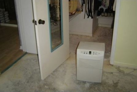 Using a Dehumidifier to Dry a Subfloor Using a Dehumidifier to Dry a Subfloor - Instructions to Repair a Water Damaged Floor