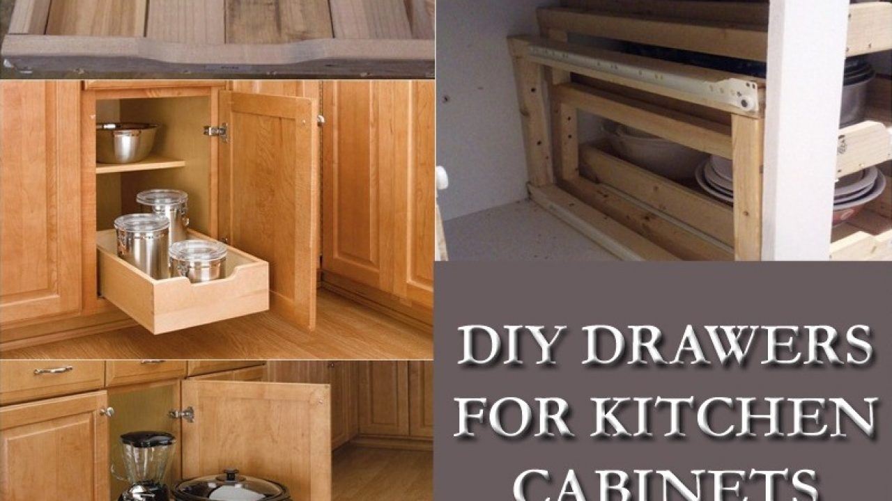 Kitchen Cabinet With Drawers Diy Drawers For Kitchen Cabinets