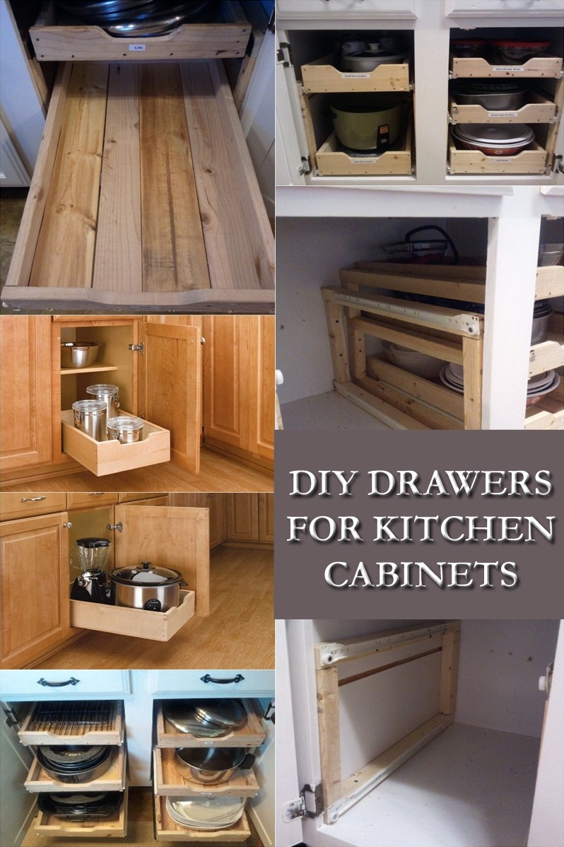 Kitchen Cabinet With Drawers Diy Drawers For Kitchen Cabinets