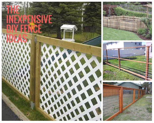 The Inexpensive DIY Fence Ideas The Inexpensive DIY Fence Ideas