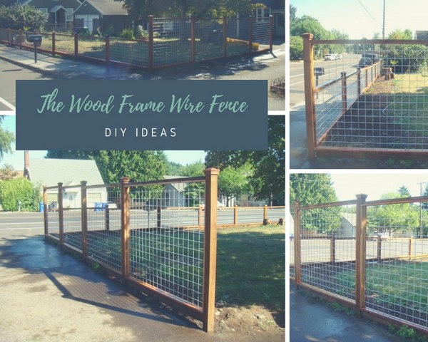 The Wood Frame Wire Fence The Wood Frame Wire Fence