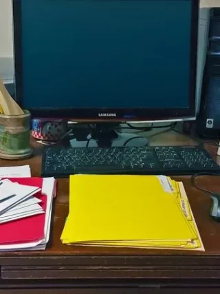 Featured of Messy Desk - How to Reduce Home Office Paper Clutter