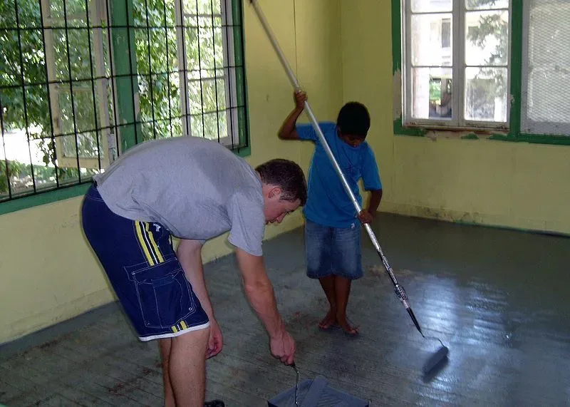 Featured of Painting Concrete Floors So They Can Be More Easily Maintained