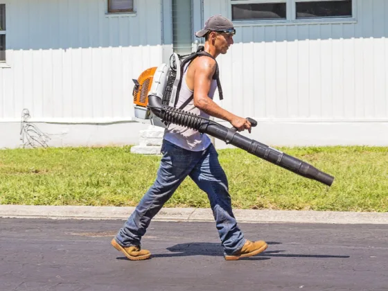 Featured image - How to Clean Lawn with Commercial Backpack Blower