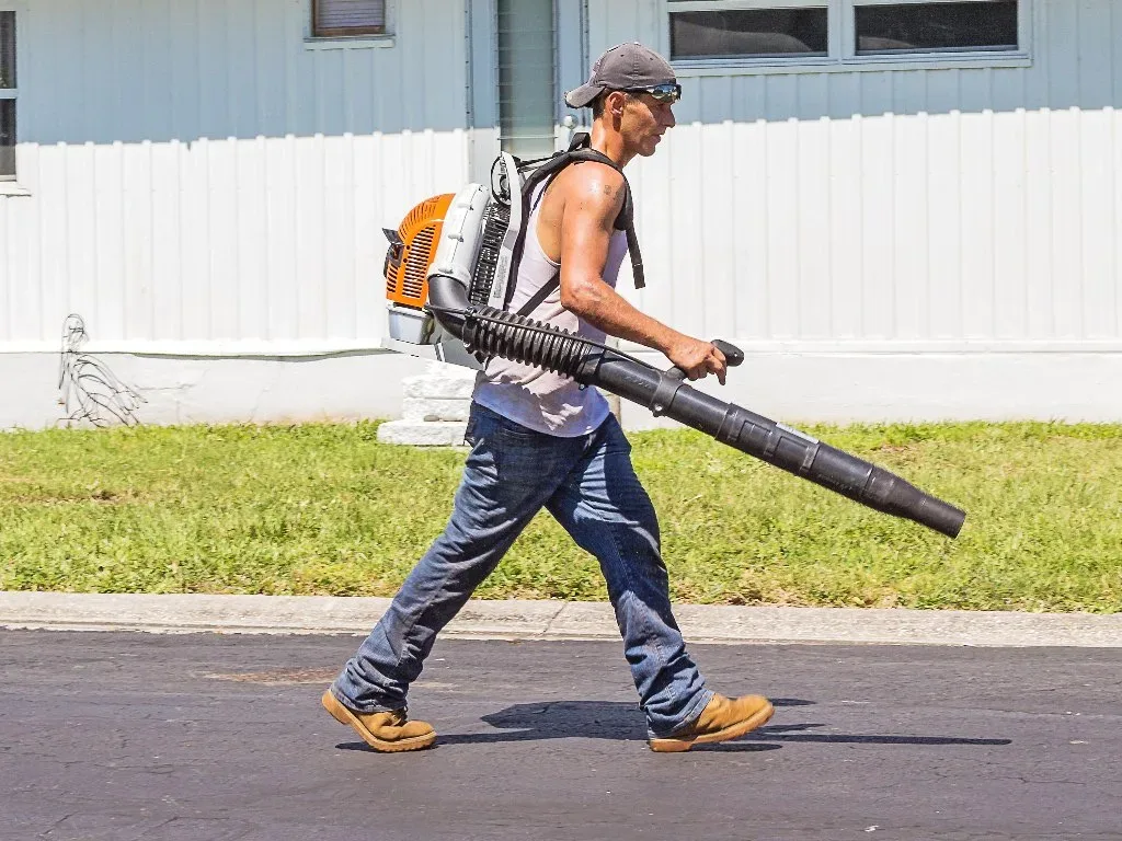 Featured image - How to Clean Lawn with Commercial Backpack Blower