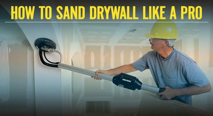 How to Sand Drywall like a Pro (Complete Dry Sanding Guide)