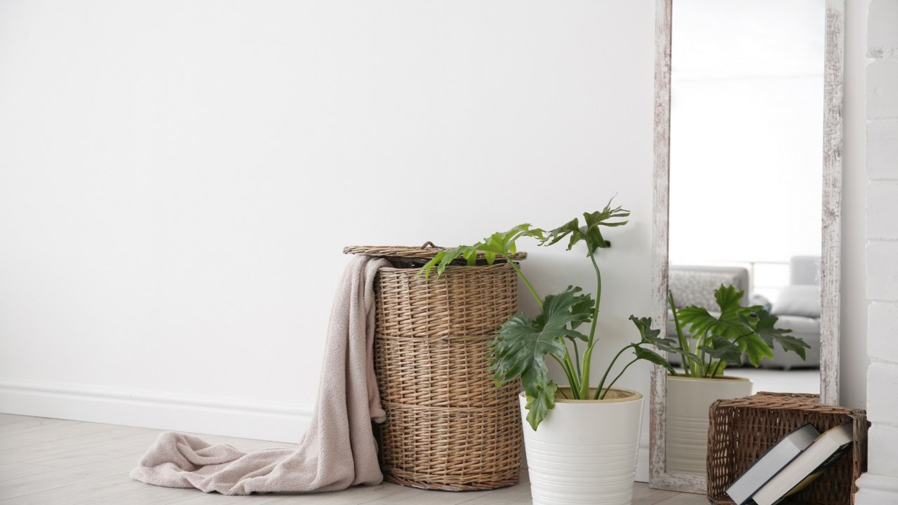A tall mirror and a couple of baskets give an aesthetic look for your room rental in Chicago. image - A tall mirror and a couple of baskets give an aesthetic look for your room rental in Chicago.