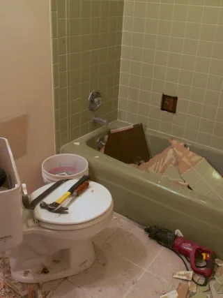 faetured image - DIY Bathroom Demolition for Remodeling