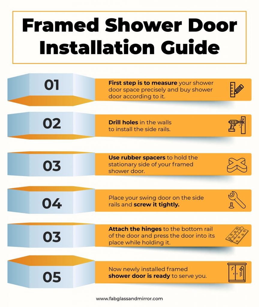 Framed Shower Door Installation Process