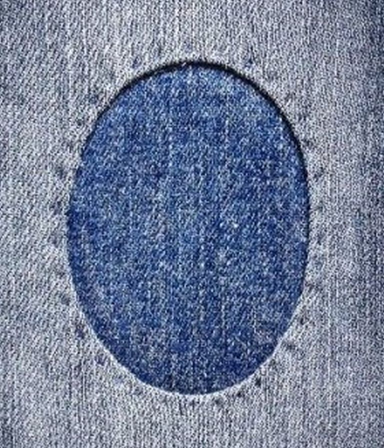 image - Jeans Knee Repair Technique Tutorial