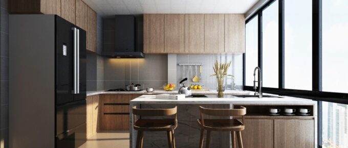 Make Your Kitchen Look Modern By Matching Appliances And Kitchen Cabinets Colors
