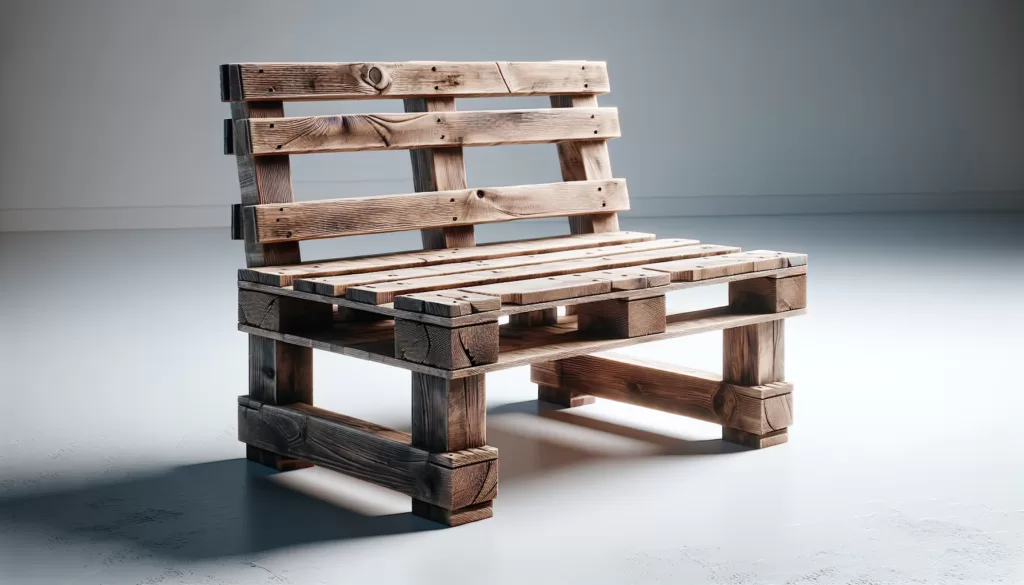 garden bench using pallets