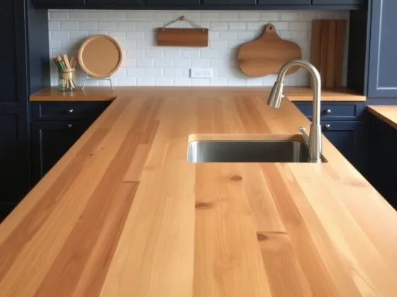 I made my own faux butcher block countertops