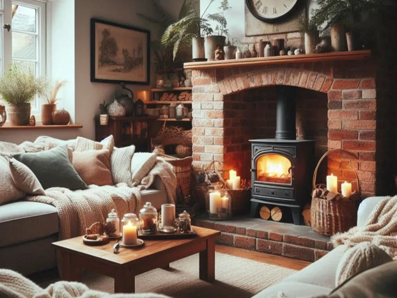 Furnace in the living room