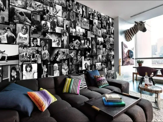 Transform your rental with removable wallpaper.