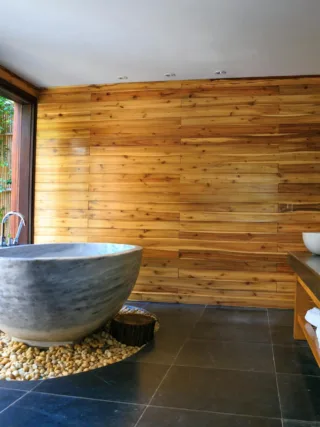 Escape the daily grind in your new spa bathroom.